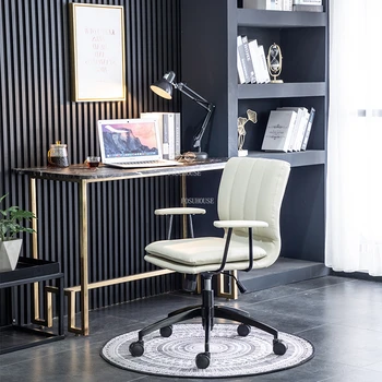 Луксозни офис стол Nordic Light, Модерни Офис мебели, Просто Домашен стол с облегалка, Отвличане на игралното стол, Компютърна стол