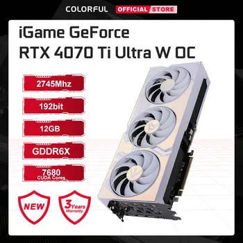 ЦВЕТНА графична карта GeForce RTX 4070TI Ultra 12GB GDDR6x 192 Bit 2745 Mhz NVIDIA GPU 4070Ti RTX Детска графична карта