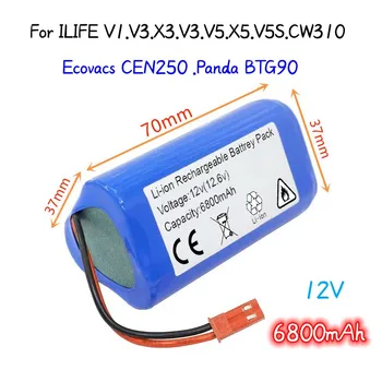 2023 Литиево-йонна батерия с висока плътност 6800mAh 12v за ILIFE V1 V3 X3 V3 V5 X5 V5S CW310 Ecovacs CEN250 Panda BTG902.