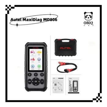 Autel MaxiDiag MD806 OBD2 Автоматично Автомобилен скенер, Инструмент за диагностика на цялата система MD806 PRO Отменя масло, EPB, SAS, DPF, BMS, Дроссельная клапата, Регулиране на автоматично фокусиране