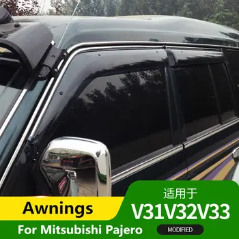 Тенти и подслон за Mitsubishi Pajero V31, V32, V33 2007-2014, специални модифицирани оф-роуд аксесоари за вежди от дъжд