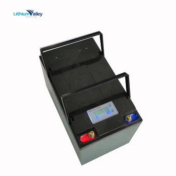 Акумулаторна литиево-йонна батерия 12v 50ah lifepo4 за UPS/за съхранение на слънчева енергия/led/морска техника/риболов/RV/електрически инструменти