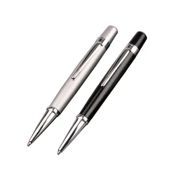 Луксозен мини-метална химикалка писалка с валяк 1,0 мм, черно мастило, на ученически пособия, офис за бизнес писма