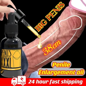 Pênis espessamento permanente, aumento do crescimento massagem pênis ereção lubrificante lncrease xxl extratos plantas de óleo d
