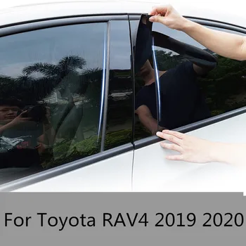 За Toyota RAV4 2019 2020, прозорец стойка за КОМПЮТЪР, Накладки, Стикер, Аксесоари