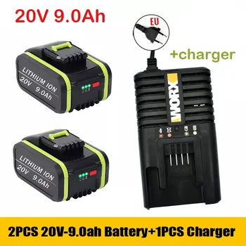 Нова литиево-йонна батерия с капацитет от 20 До 9000 ма и зарядно устройство за замяна на електрически инструменти batteryWorx WA3551 WA3553 WX390 WX176 WX386 WX678