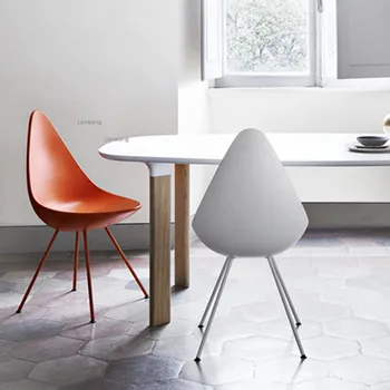 дизайнерски трапезни столове с капки вода, домашен прост стол с облегалка, тоалетка, стол за почивка, мебели за дома, съвременен творчески кът за стол
