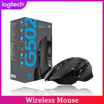 100% Оригинална Безжична детска мишка Logitech G502 HERO LIGHTSPEED Wireless Gaming Mouse е Безжична 2,4 Ghz HERO 16000 точки на инч RGB Подходящ за киберспортивных геймъри