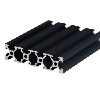 1БР Черно 2080 V-Образен Слот за Европейски Стандарт-Анодизиран Алуминиев Профил Екструдиране Дължина 100-800 мм на Линеен Релса за 3D-принтер с ЦПУ