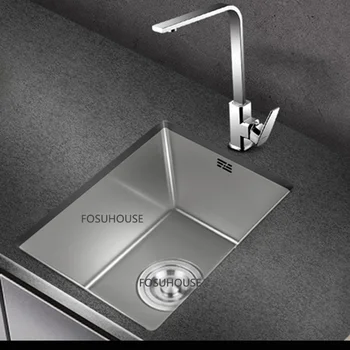 Луксозен смесител за мивка от неръждаема стомана 304 с Кухненски предмет Nano Grey Single Sinks Аксесоар за кухненски мивки и гурме