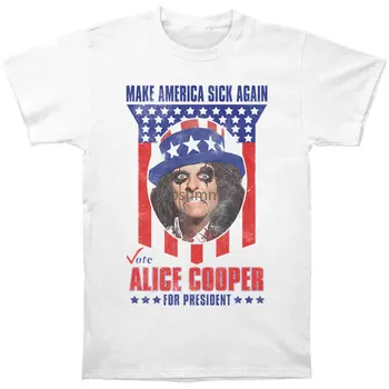Мъжки t-shirt Alice Cooper Coop 2016 г., бяла